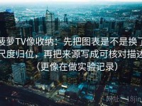 菠萝TV像收纳：先把图表是不是换了尺度归位，再把来源写成可核对描述（更像在做实验记录）